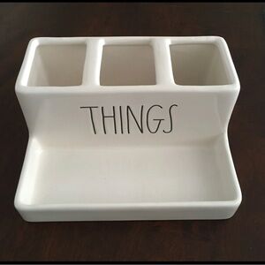 Rae Dunn THINGS divided storage tray - Brand new never used!